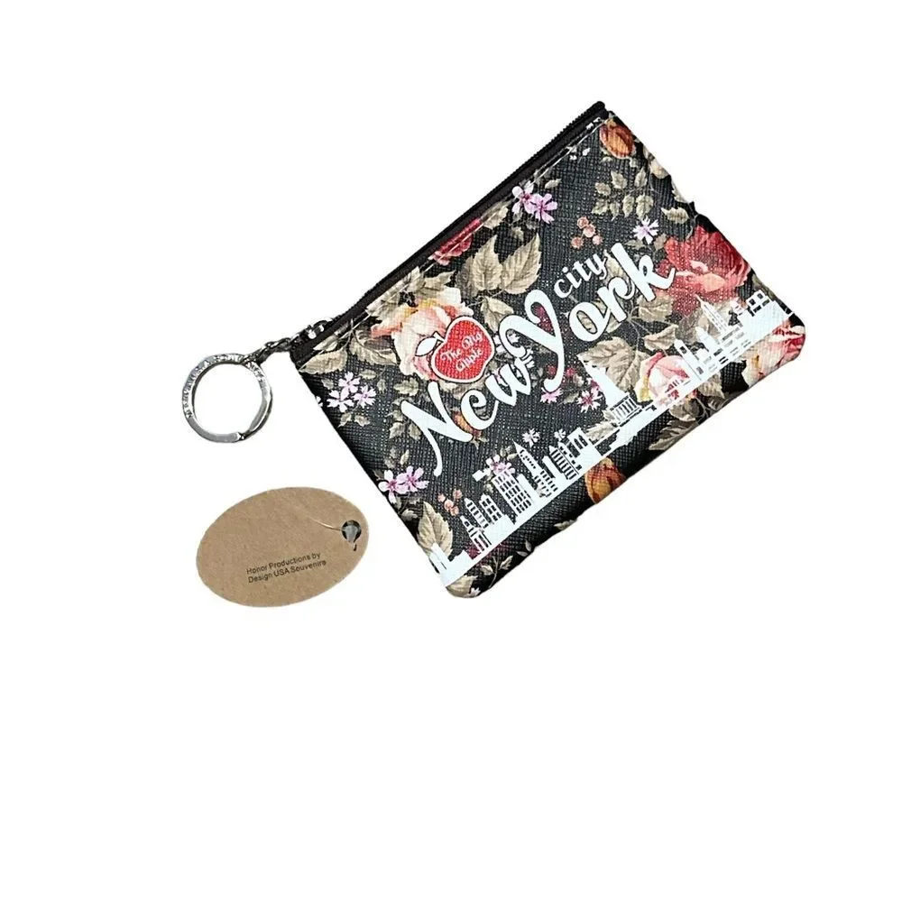 NES WITH TAGS WOMEN THD BOG APPLE NEW YORK GRAPHIC WALLET‎